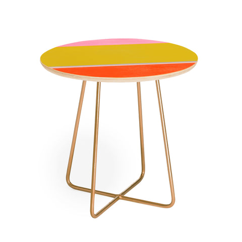 Garima Dhawan stripe study 26 Round Side Table