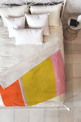 Garima Dhawan stripe study 26 Fleece Throw Blanket