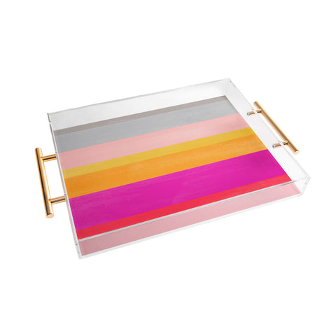 Garima Dhawan stripe study 3 Acrylic Tray