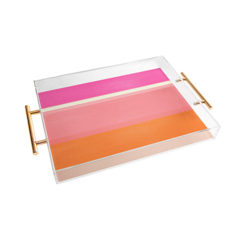 Garima Dhawan stripe study 33 Acrylic Tray