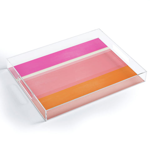 Garima Dhawan stripe study 33 Acrylic Tray