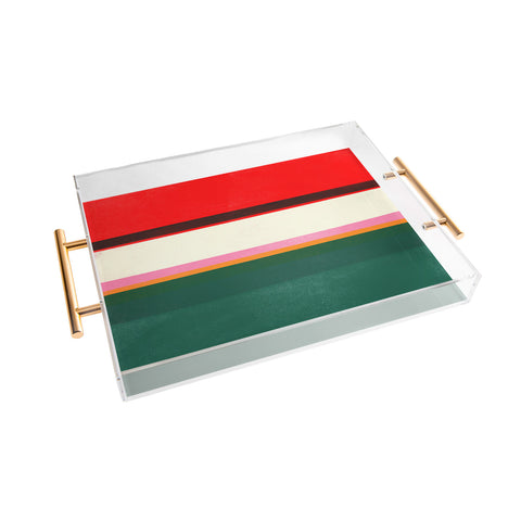 Garima Dhawan stripe study 34 Acrylic Tray