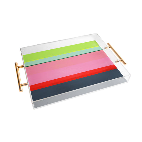 Garima Dhawan stripe study 35 Acrylic Tray
