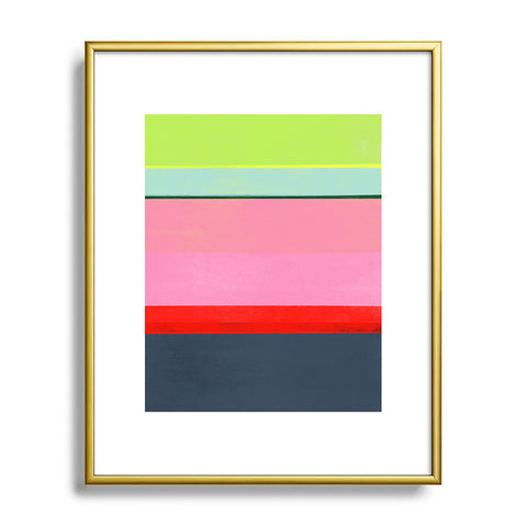 Garima Dhawan stripe study 35 Metal Framed Art Print