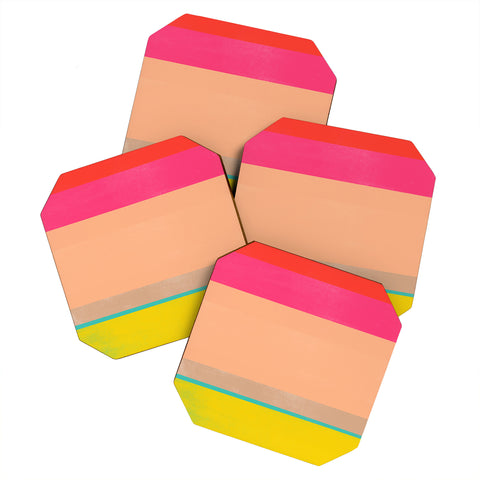 Garima Dhawan stripe study 39 Coaster Set