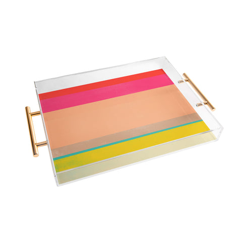 Garima Dhawan stripe study 39 Acrylic Tray