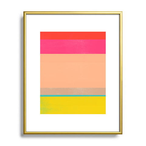 Garima Dhawan stripe study 39 Metal Framed Art Print