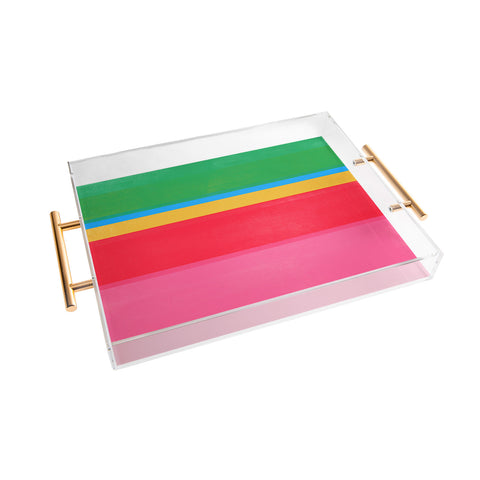 Garima Dhawan stripe study 47 Acrylic Tray