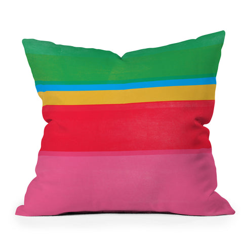 Garima Dhawan stripe study 47 Outdoor Throw Pillow