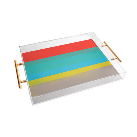 Garima Dhawan stripe study 6 Acrylic Tray