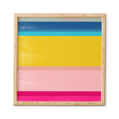 Garima Dhawan stripe study 9 Framed Wall Art