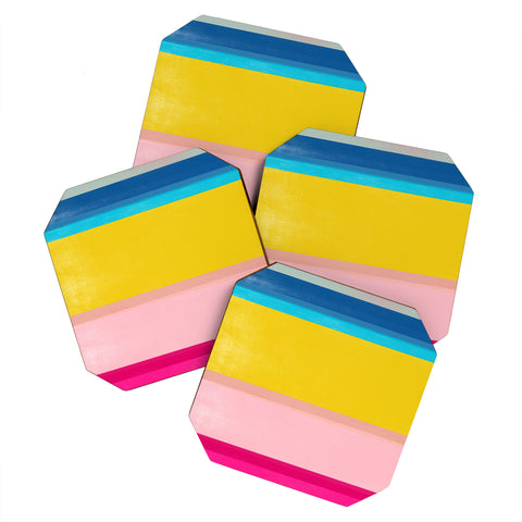 Garima Dhawan stripe study 9 Coaster Set