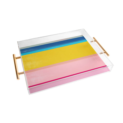 Garima Dhawan stripe study 9 Acrylic Tray