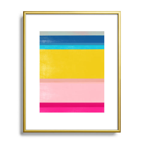 Garima Dhawan stripe study 9 Metal Framed Art Print