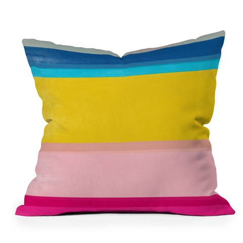 Garima Dhawan stripe study 9 Outdoor Throw Pillow
