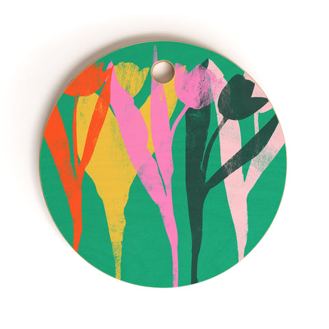 Garima Dhawan tulips 12 Cutting Board Round