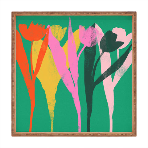 Garima Dhawan tulips 12 Square Tray