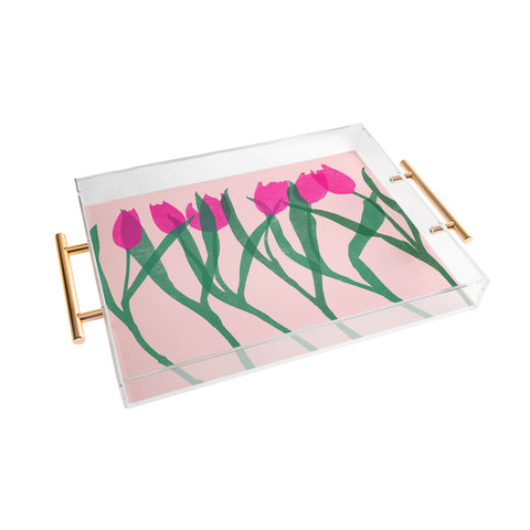 Garima Dhawan tulips 14 Acrylic Tray