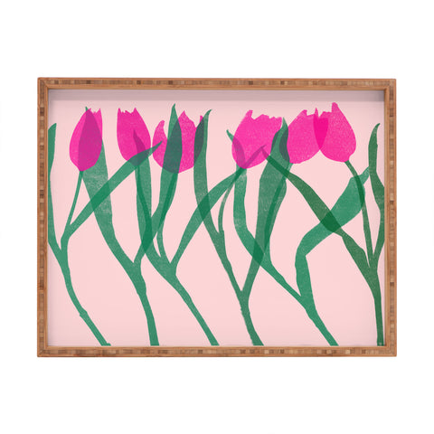 Garima Dhawan tulips 14 Rectangular Tray