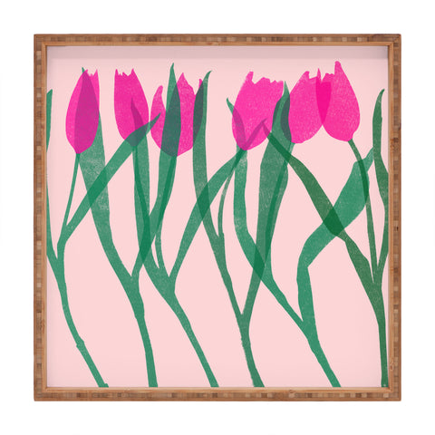 Garima Dhawan tulips 14 Square Tray