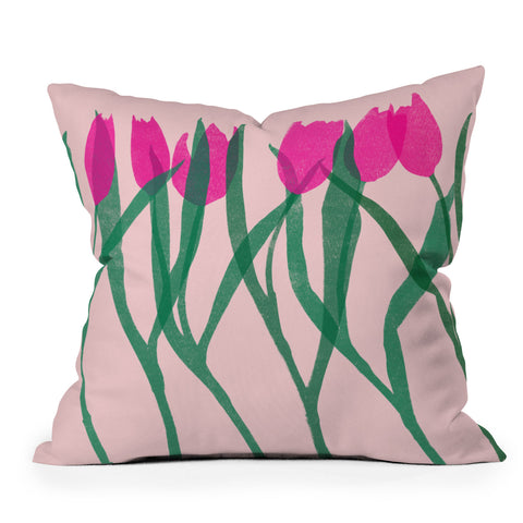Garima Dhawan tulips 14 Throw Pillow
