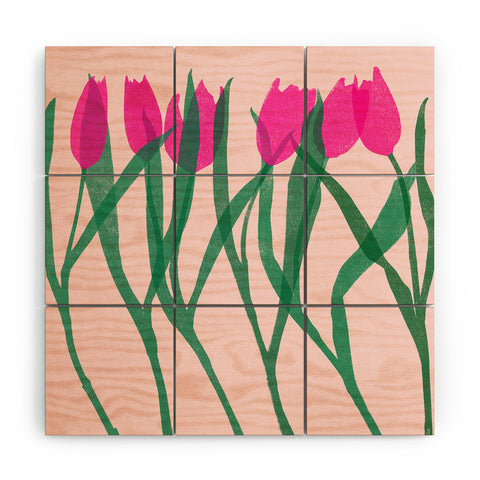 Garima Dhawan tulips 14 Wood Wall Mural