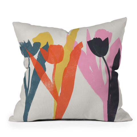 Garima Dhawan tulips 2g Throw Pillow