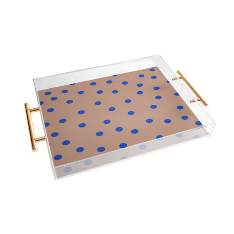 Garima Dhawan vintage dots 2 Acrylic Tray
