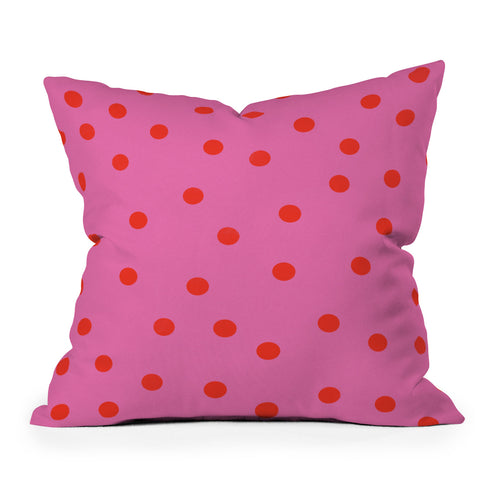 Garima Dhawan vintage dots 4 Outdoor Throw Pillow