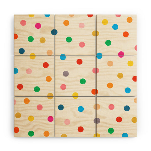 Garima Dhawan vintage dots 50 Wood Wall Mural