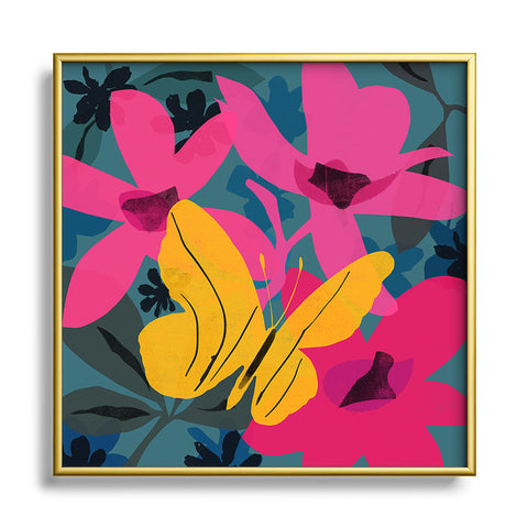 Garima Dhawan wild 1 Square Metal Framed Art Print