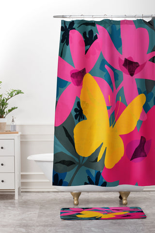 Garima Dhawan wild 1 Shower Curtain And Mat