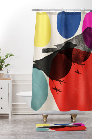 Garima Dhawan wild 2d Shower Curtain And Mat