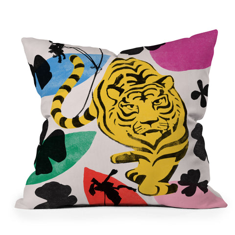 Garima Dhawan wild 3 Throw Pillow