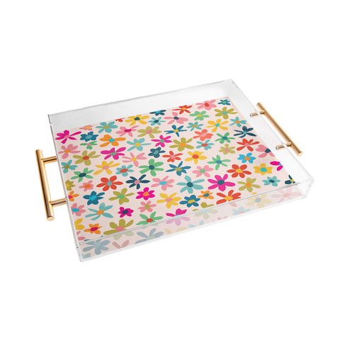Garima Dhawan wild flowers 11 Acrylic Tray