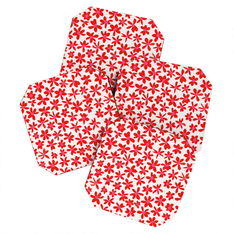 Garima Dhawan wild flowers 2 Coaster Set