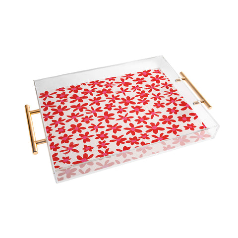 Garima Dhawan wild flowers 2 Acrylic Tray