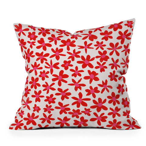 Garima Dhawan wild flowers 2 Outdoor Throw Pillow