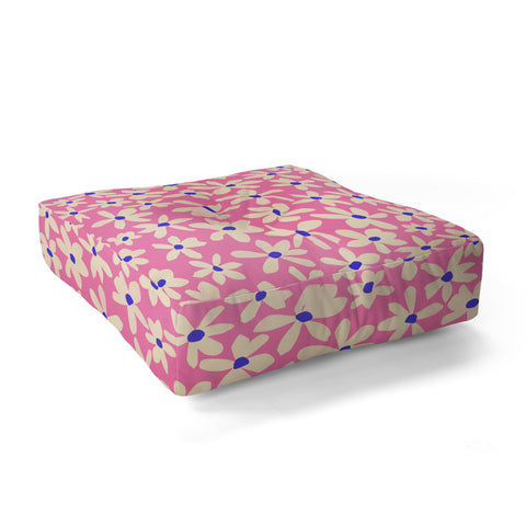 Garima Dhawan wild flowers 4 Floor Pillow Square