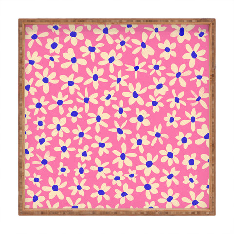 Garima Dhawan wild flowers 4 Square Tray