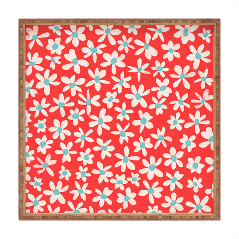 Garima Dhawan wild flowers 5 Square Tray