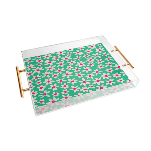 Garima Dhawan wild flowers 7 Acrylic Tray