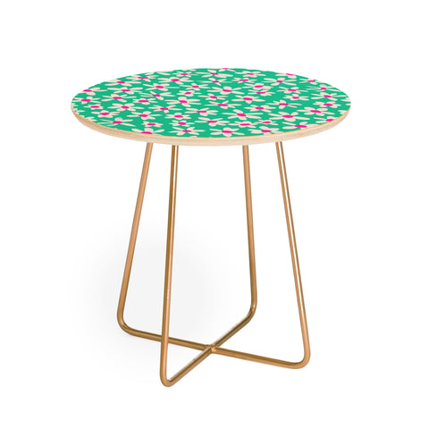 Garima Dhawan wild flowers 7 Round Side Table