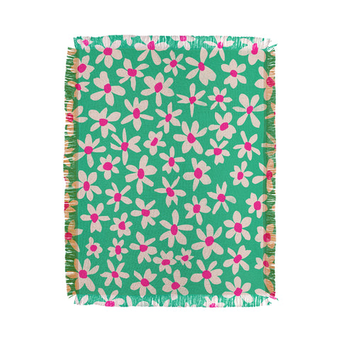 Garima Dhawan wild flowers 7 Throw Blanket