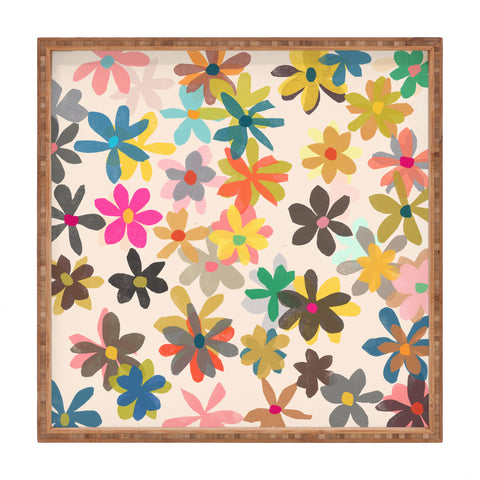 Garima Dhawan wildflowers 14 Square Tray