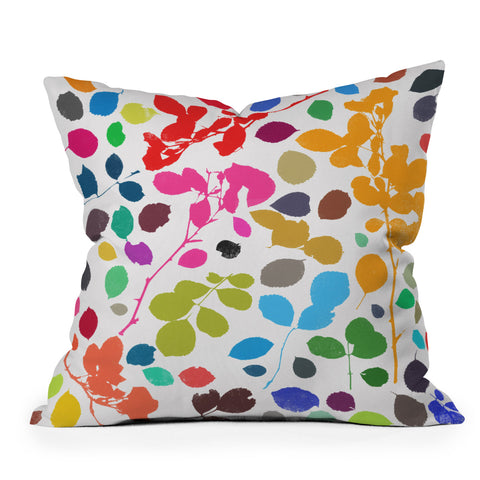 Garima Dhawan wildrose 2 Outdoor Throw Pillow
