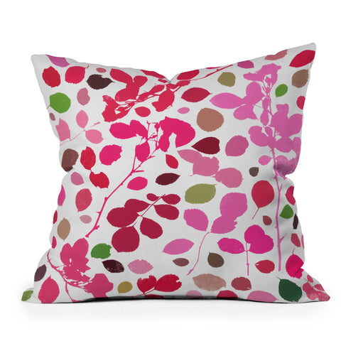 Garima Dhawan wildrose 3 Outdoor Throw Pillow