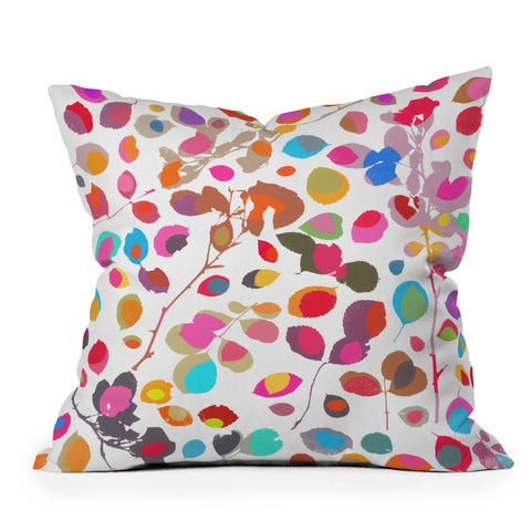 Garima Dhawan wildrose 5 Outdoor Throw Pillow