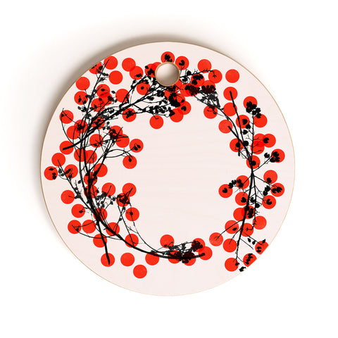 Garima Dhawan wreath 1 Cutting Board Round