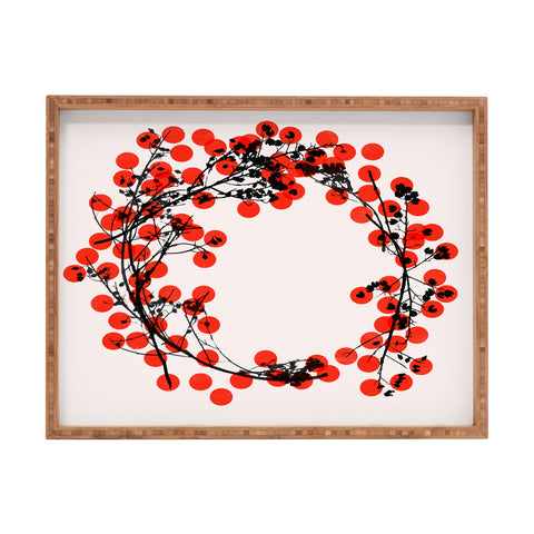 Garima Dhawan wreath 1 Rectangular Tray